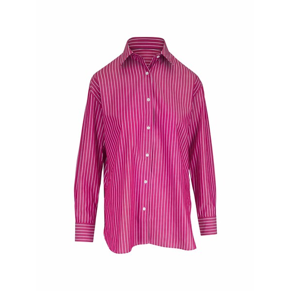 ニリロータン レディース ティーシャツ トップス Striped cotton shirt Pink