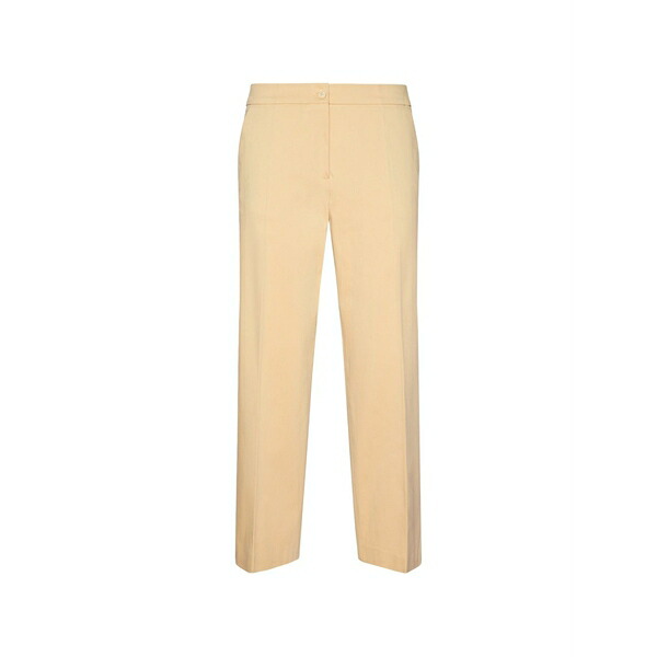 エレナ 食用粉 レディース 心地好いズボン下 ボトムス Button-fastening trousers Yellow