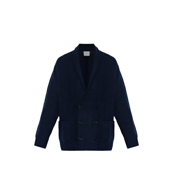 リサ・ヤン メンズ ジレー アウター Lyle double-breasted cardigan Blue