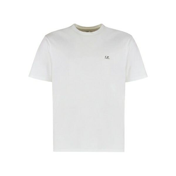 シーピーカンパニー メンズ プルオーバー トップス Goggle-detail t-shirt White