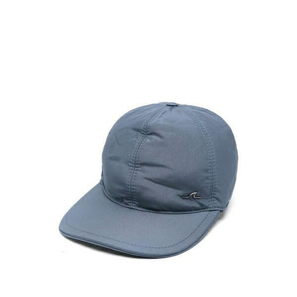ポールアンドシャーク メンズ かぶり笠 佩び物 Typhoon logo-plaque baseball cap Blue