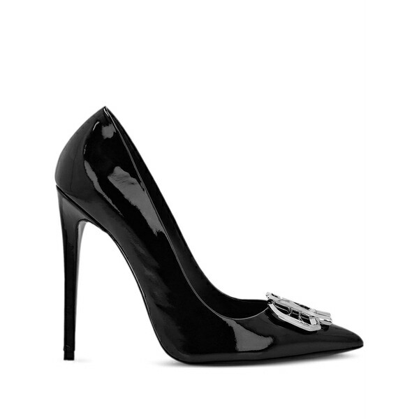 フィリップ飾り気の無い レディース パンプス シューズ Gothic high-heel pumps Black