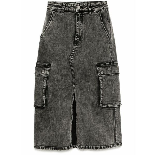 イズエ レディース スコート ボトムス Denim cargo skirt Black