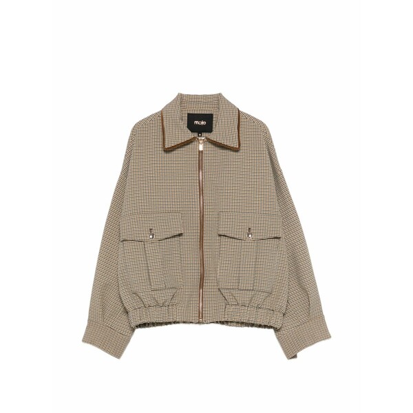 マージュ レディース 上衣＆上衣 アウター Checked pockets bomber jacket Brown