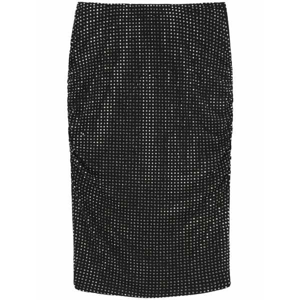 ピンコ レディース スコート ボトムス Rhinestone-embellished skirt Black