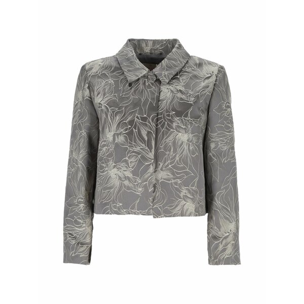 マレーラ レディース 上衣＆上衣 アウター Floral-jacquard cropped jacket Grey
