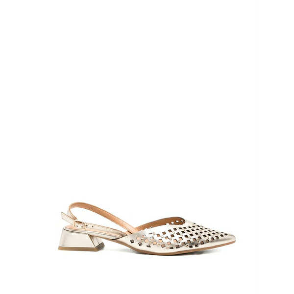 ジオセッポ レディース パンプス シューズ Lagos perforated leather pumps Gold