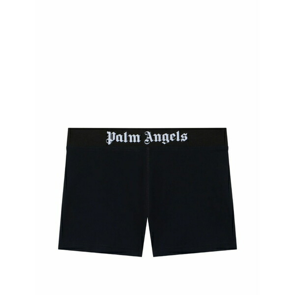 パーム・エンジェルス レディース 心地よいズボン下 ボトムス Logo-waistband shorts Black