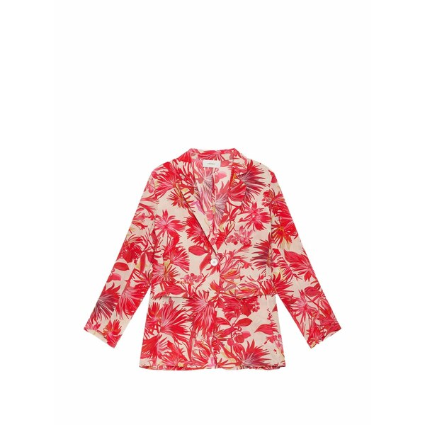 マリパルミ レディース 上衣＆上衣 アウター Botanical jungle blazer Red
