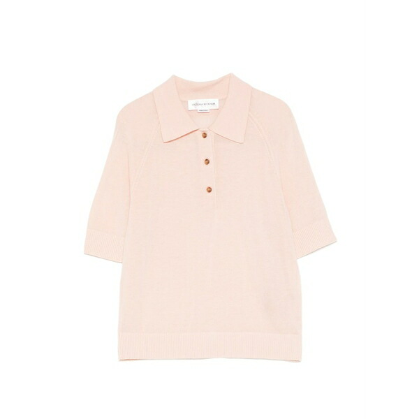 ヴィクトリア ベッカム レディース スポーツシャツ トップス Buttoned polo top Pink