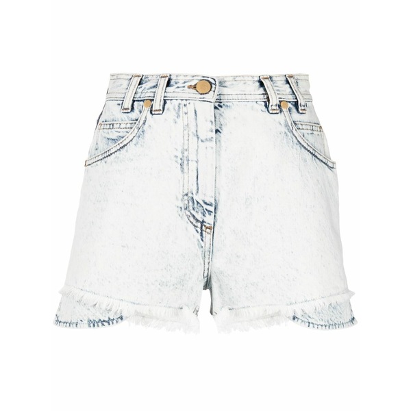 バルマン レディース 心地よいズボン下 ボトムス Layered denim shorts Blue