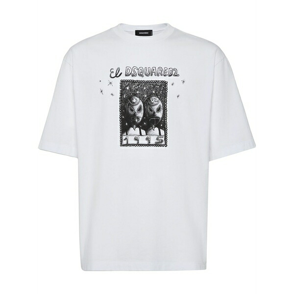 ディースクエアード メンズ Tシャツ トップス Graphic-print t-shirt White｜asty 44,880円