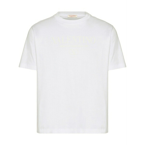 ヴァレンティノ ガラヴァーニ メンズ プルオーバー トップス Logo-print cotton t-shirt White