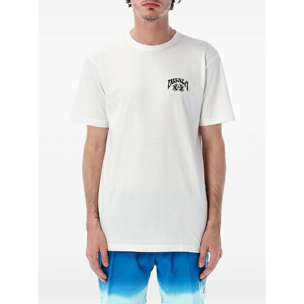 ヴィスラ メンズ ティーシャツ トップス Marooned graphic-print t-shirt Neutrals