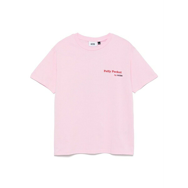 ジーシーディーエス メンズ ティーシャツ トップス X polly pocket pizza t-shirt Pink