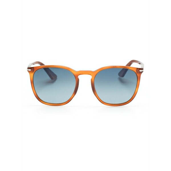 ペルソル メンズ サングラス・アイウェア 添え物 Po3316s round-frame sunglasses Orange