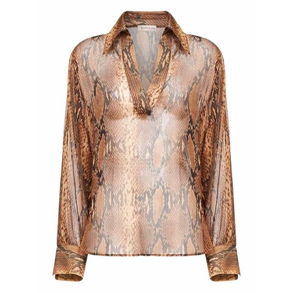 ブランカ ヴィータ レディース プルオーバー トップス Bomia blouse Brown
