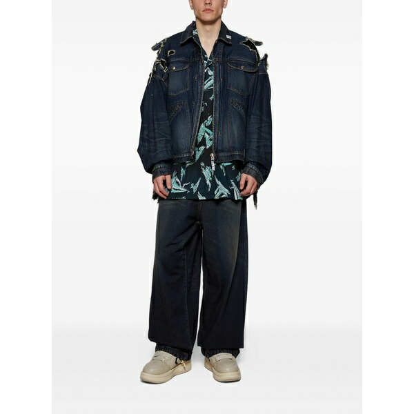 ミハラヤスヒロ メンズ プルオーバー トップス Aloha shirt Black