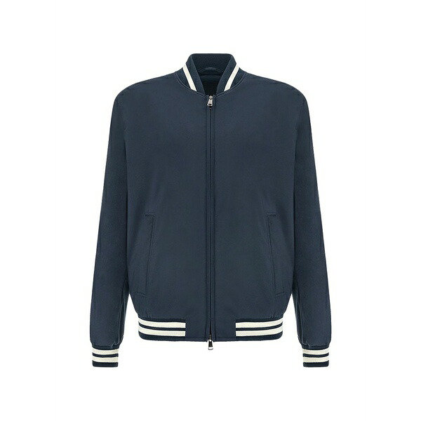 ポールアンドシャーク メンズ 上衣＆上衣 アウター Typhoon zip fastening bomber jacket Blue