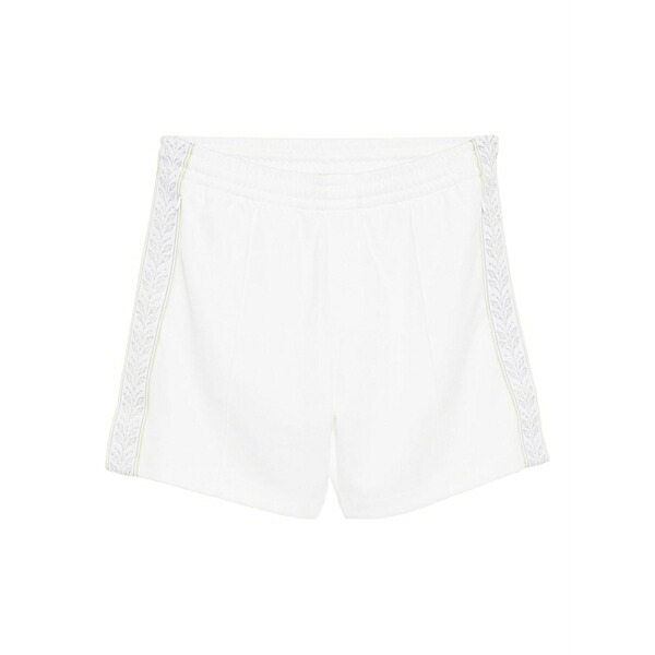 カサブランカ メンズ 心地よいズボン下 ボトムス Laurel track shorts White