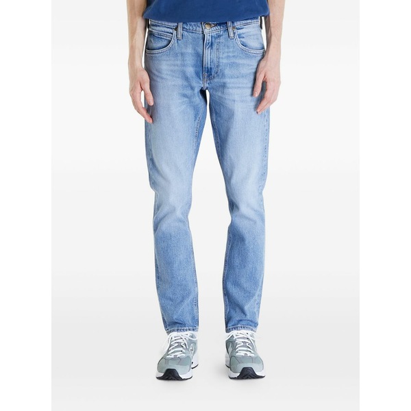 ロバート・エドワード・リー メンズ 心地よいズボン下 ボトムス Faded-wash jeans Blue