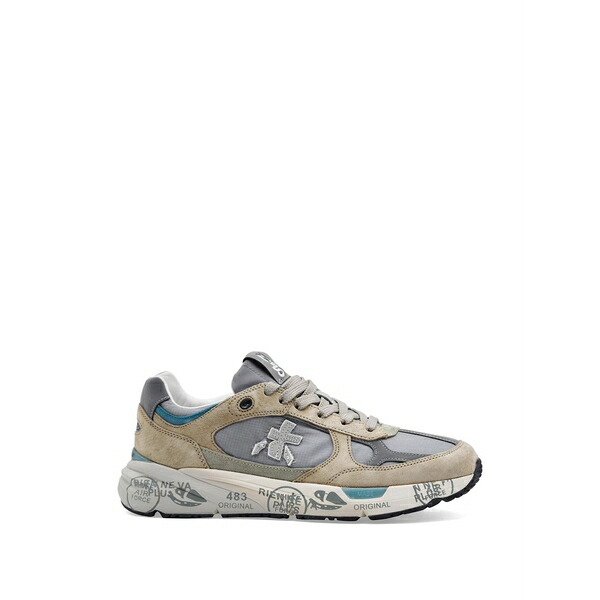 プレミアータ メンズ スニーカー シューズ Mase 25 logo-patch panelled sneakers Neutrals