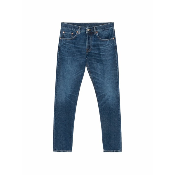 ドンダップ メンズ ジーンズズボン下 ボトムス Faded-effect straight-leg jeans Blue