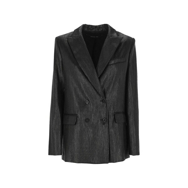 フェデリカ・トシ レディース 上衣＆上衣 アウター Double-breasted jacket Black