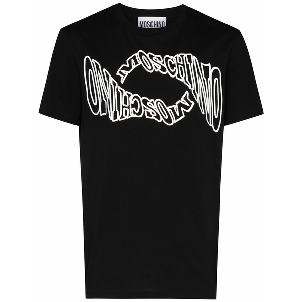 モスキーノ メンズ ティーシャツ トップス Logo-print t-shirt Black