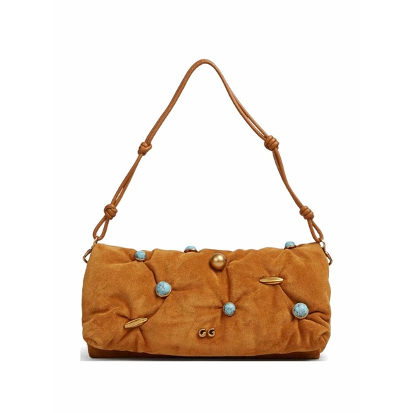 カルトガイア レディース クラッチバッグ バッグ Amalia suede clutch bag Brown|asty