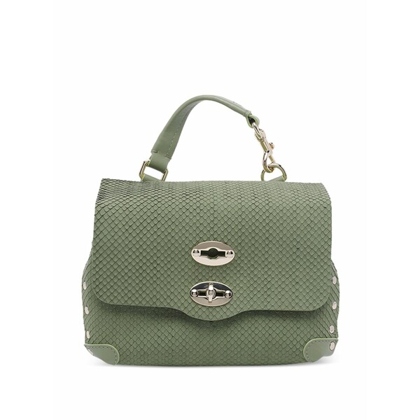 ザネラート レディース トートバッグ 御徒面子 Postina turn-lock-closure tote bag Green