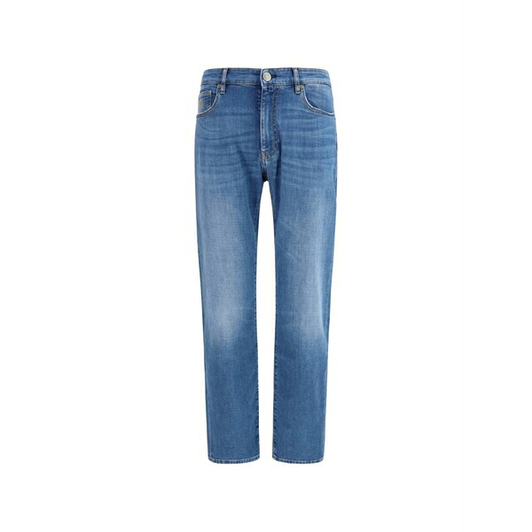 ムーレー メンズ ジーンズズボン下 ボトムス Logo-patch jeans Blue