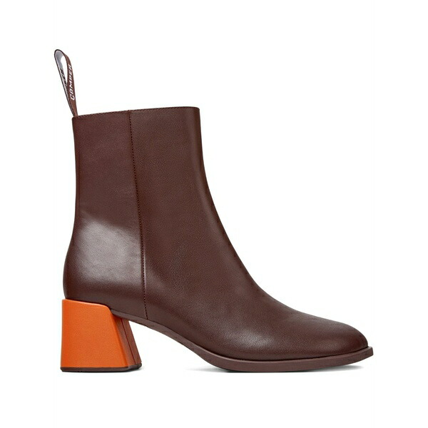 カンペール レディース ブーツ シューズ Twins leather geometric-heel ankle boots Red