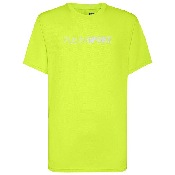飾り気のない運動競技 メンズ ティーシャツ トップス Reflective t-shirt  Yellow