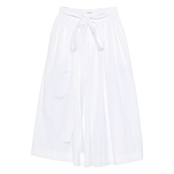 エルマンノ シェルヴィーノ レディース スコート ボトムス Tie-waist MIDI skirt White