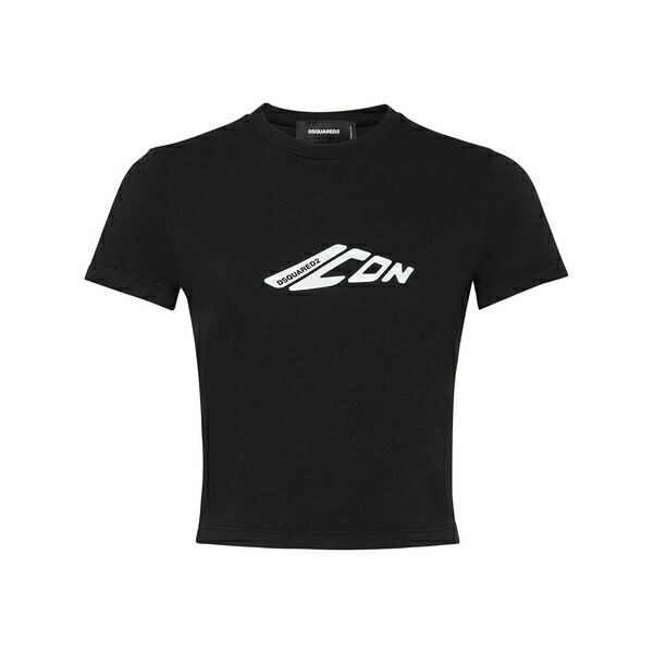 ディースクエアード レディース プルオーバー トップス Icon t-shirt Black