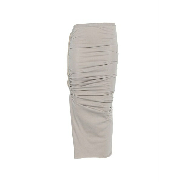 リックオウエンス レディース スコート ボトムス Edfu ruched drawstring skirt Grey