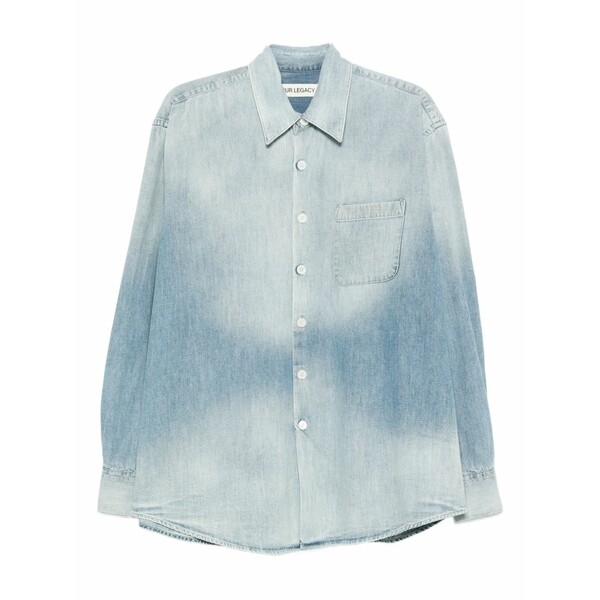アワーレガシー メンズ プルオーバー トップス Above denim shirt Blue