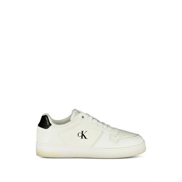 カルバンクライン レディース スニーカー シューズ Logo-patch pebbled sneakers White