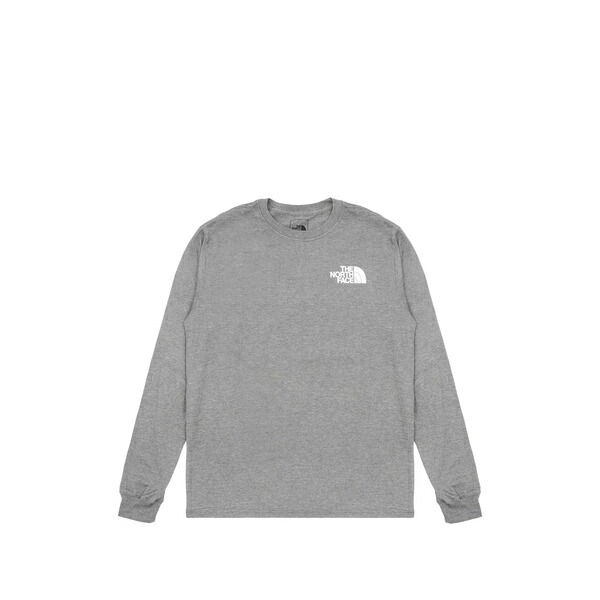 北の方人間の顔 メンズ ティーシャツ トップス Long-sleeve t-shirt Grey