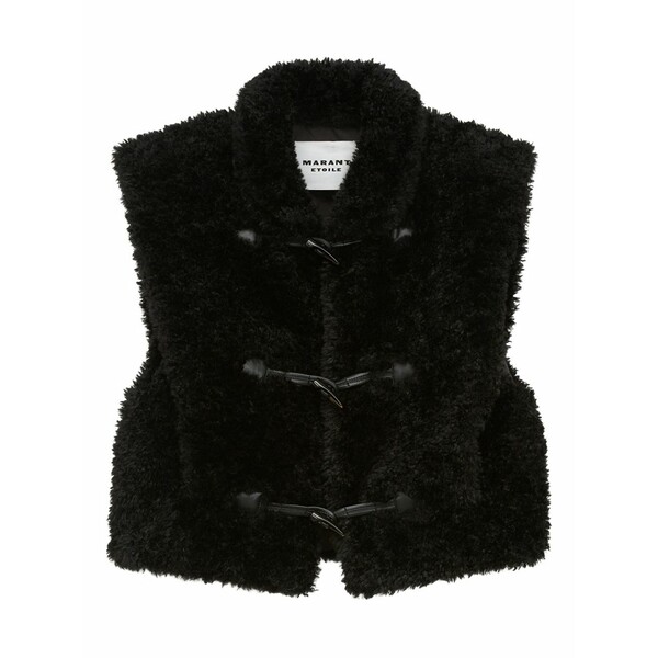 イザ呼びりん マラン レディース 上衣＆上衣 アウター Alisa toggle gilet Black