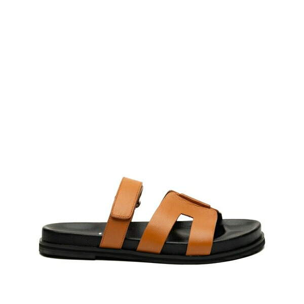 ビビロウ レディース サンダル シューズ Leather slides Brown