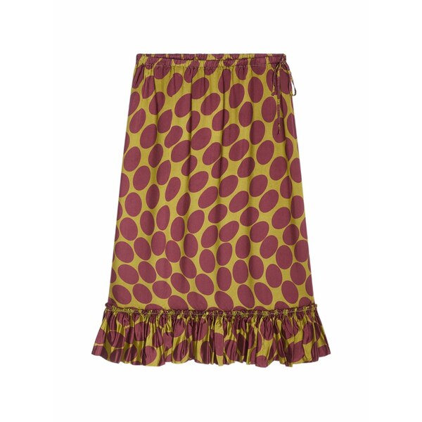ドリス・ヴァン・ノッテン レディース スコート ボトムス Printed ruffled skirt Brown