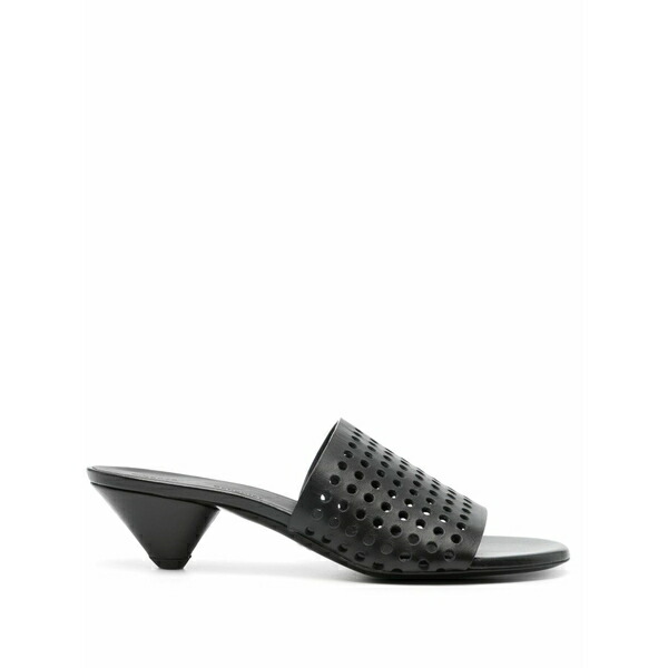 プロエンザショラー レディース サンダル シューズ Perforated leather sandals Black