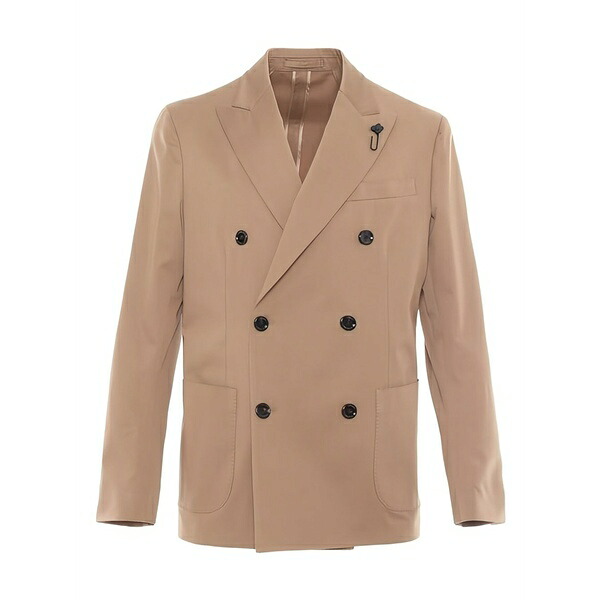 ラルディーニ メンズ 上衣＆上衣 アウター Double-breasted blazer Neutrals