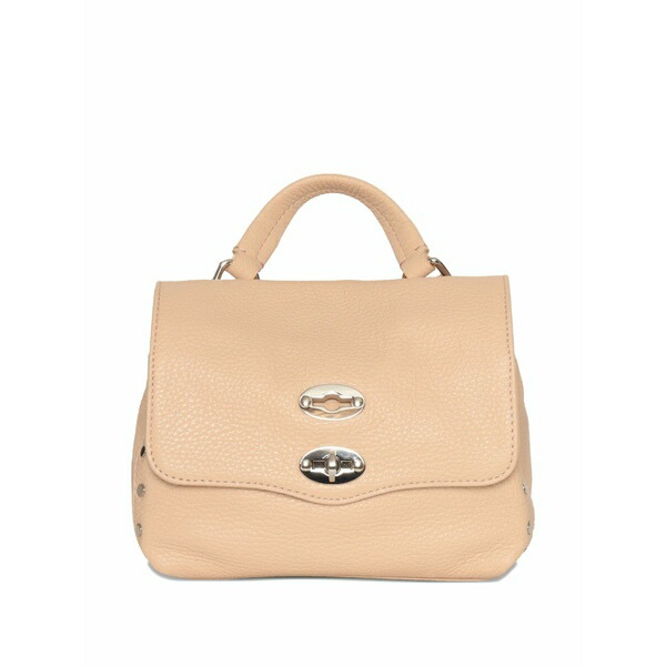 ザネラート レディース トートバッグ 御徒面子 Postina daily leather top-handle studded tote bag Neutrals