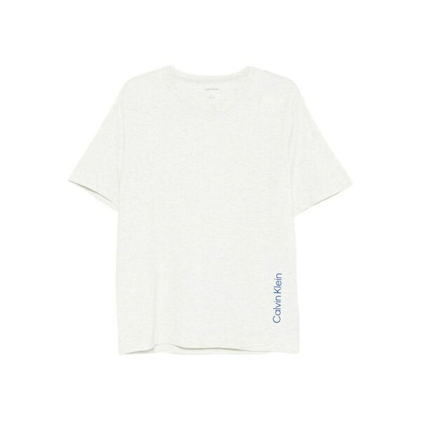 カルバンクライン メンズ ティーシャツ トップス Logo-print t-shirt Neutrals