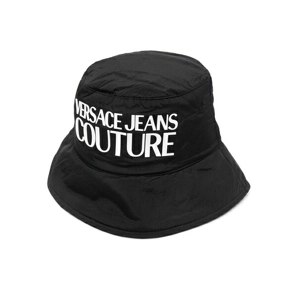 呼びりん探し回る レディース かぶり笠 佩び物 Raised-logo detail bucket hat Black