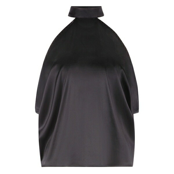 ニナリッチ レディース ティーシャツ トップス Halterneck satin blouse Black