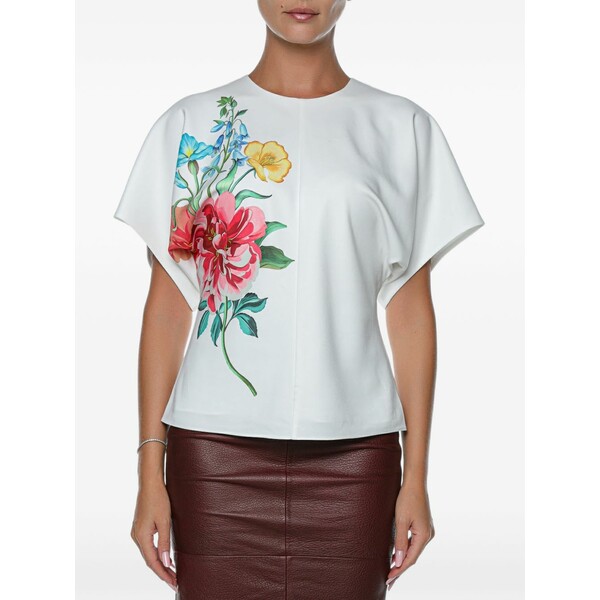 テッドベーカー レディース プルオーバー トップス Lahnaa floral-print blouse White